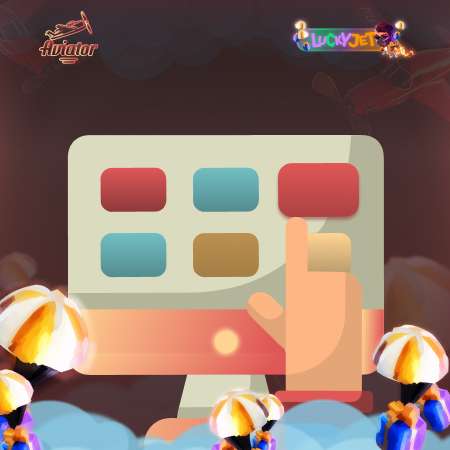 Aviator game feature icon with a betting chart