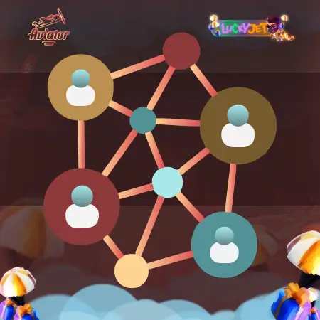 Community icon with multiple users connected
