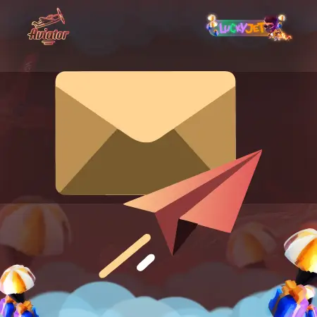 Email support icon with envelope